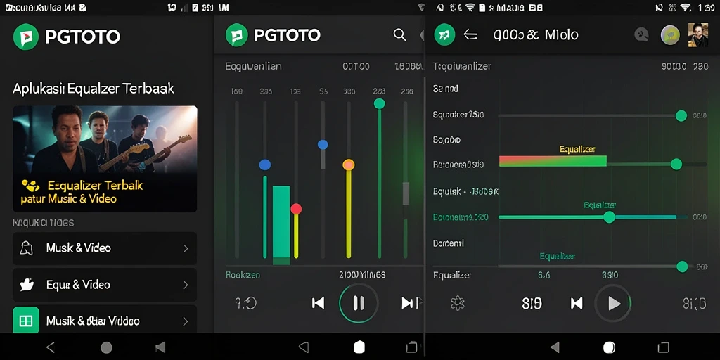 Tampilan antarmuka PGTOTO yang sederhana dan fungsi Equalizer yang efektif.