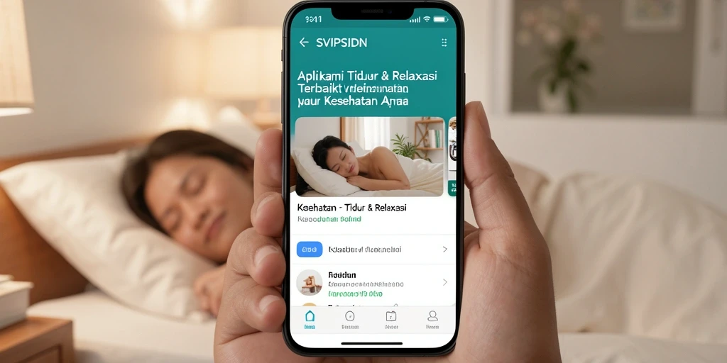 Antarmuka menarik SVIPSIDN memudahkan relaksasi sebelum tidur.